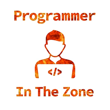 Artwork thumbnail, Programmer In The Zone, Programmer At Work, Source Code, Software Engineer, Computer Science, Web, WWW, Programming Humor, HTML, Light Background by Max-Wear