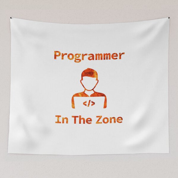 Item preview, Programmer In The Zone, Programmer At Work, Source Code, Software Engineer, Computer Science, Web, WWW, Programming Humor, HTML, Light Background designed and sold by Max-Wear.