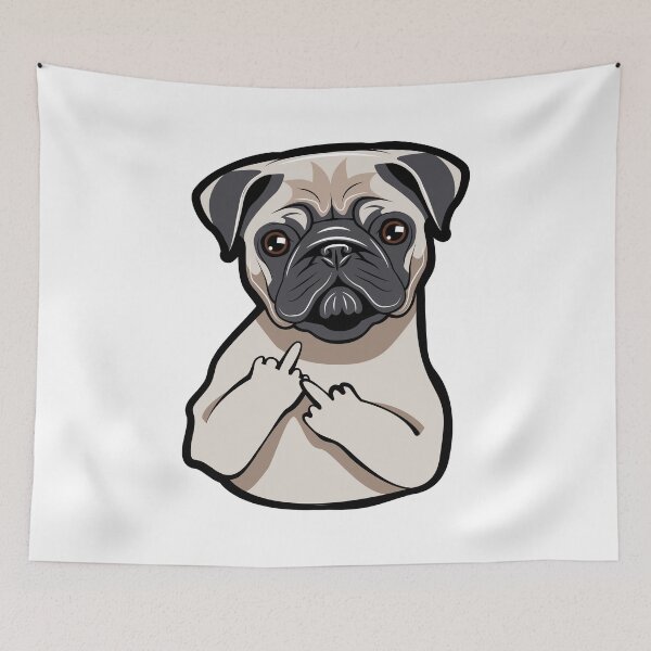 Item preview, Pug 2 Zap Sign designed and sold by kief-clothes.