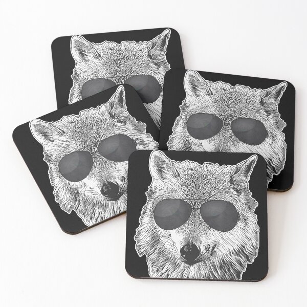 Item preview, Gray Wolf Cool Retro Black Sunglass Wolves Lover Gift T-Shirt designed and sold by EliseJenkins.