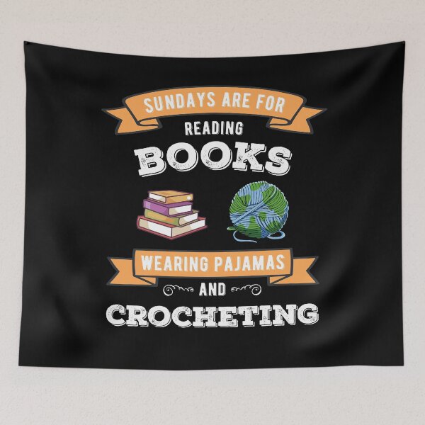Item preview, Crochet and Books | Knitting Bookworm Book Lovers designed and sold by MGO-Design.