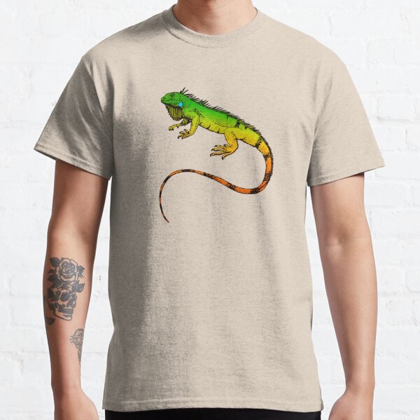 TooLoud Iguana Watercolor Infant T-Shirt Dark