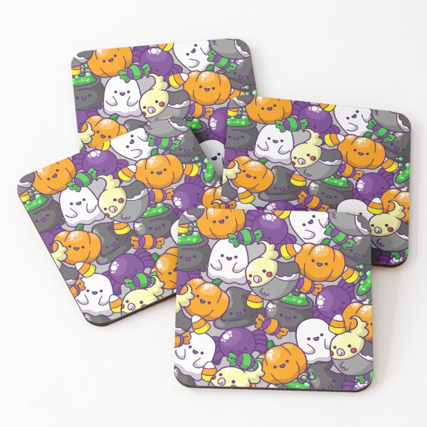 Item preview, Halloween Cockatiel Pattern designed and sold by AdoraBirdArt.