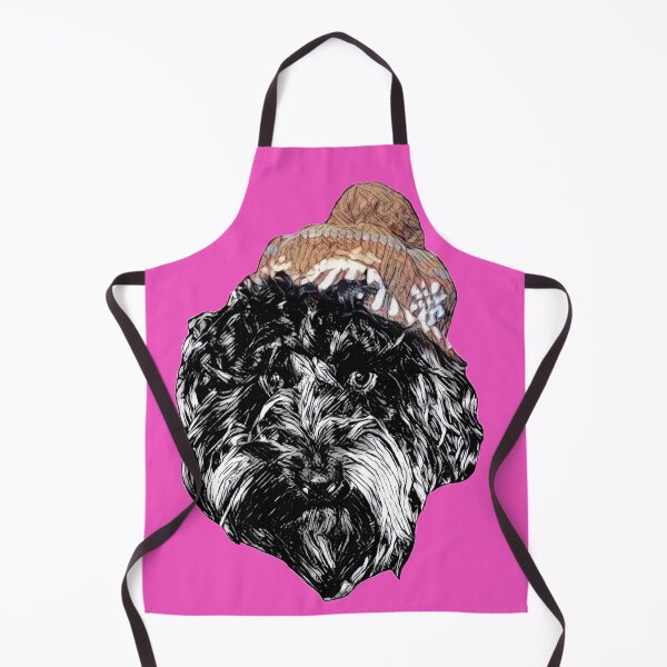 Item preview, Cockapoo in a Winter Hat (Pink) designed and sold by LearsInteriors.