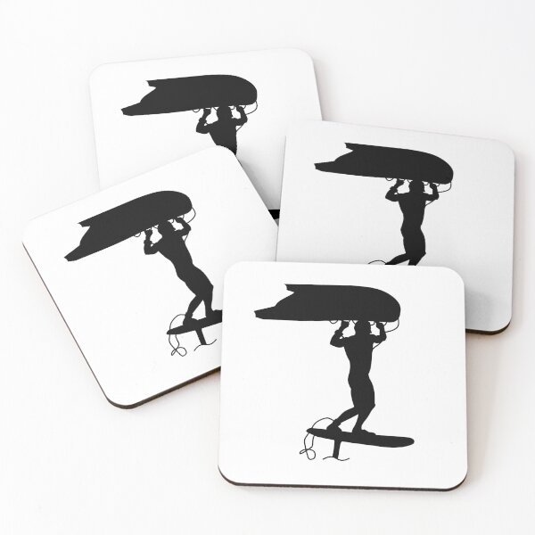 Item preview, Surfer wing surfing with a foil wing designed and sold by der-berliner.