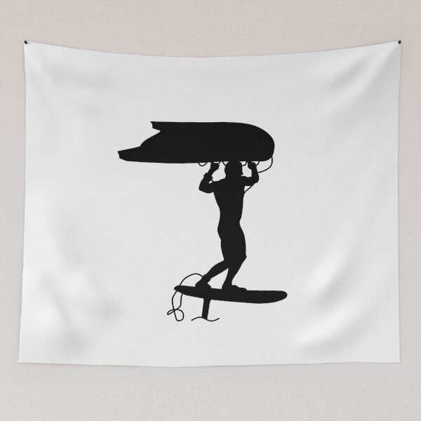 Item preview, Surfer wing surfing with a foil wing designed and sold by der-berliner.