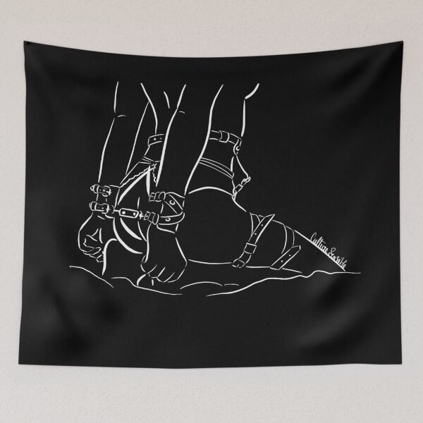 Item preview, Submissive woman in leather harness designed and sold by Culturesensible.