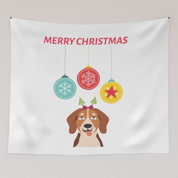 Item preview, Beagle Merry Christmas designed and sold by joabaj.