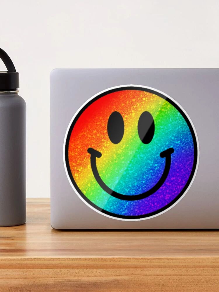 Rainbow Smiley Face Tumbler Wrap Graphic by Roadvector · Creative Fabrica