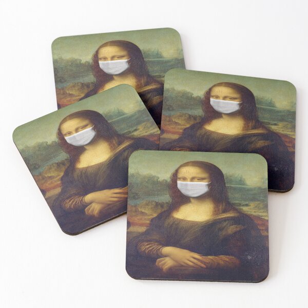 Item preview, Mona Lisa Funny Face Mask Humor designed and sold by thekyngsqueen.