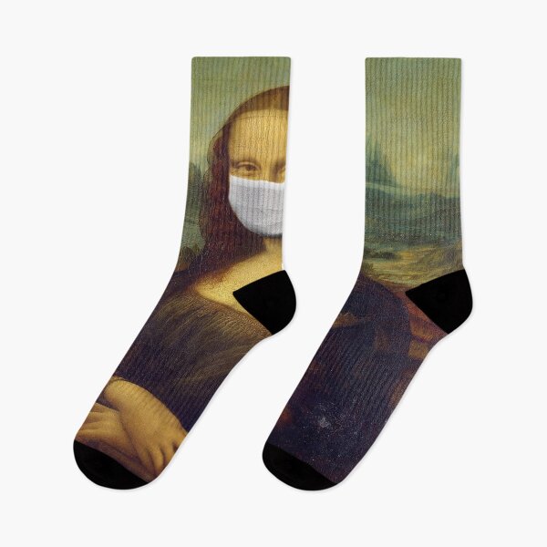 Item preview, Mona Lisa Funny Face Mask Humor designed and sold by thekyngsqueen.