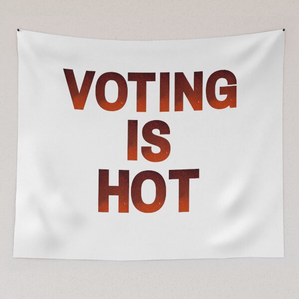 Item preview, Voting Is Hot designed and sold by AutumnVibeShop.