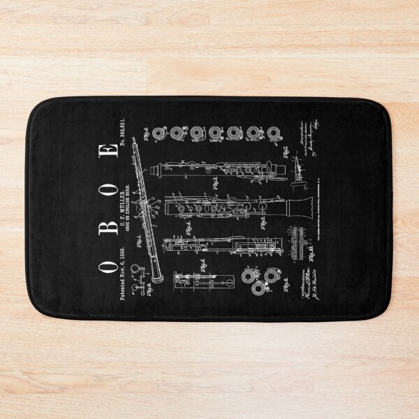 Item preview, Oboe Vintage Patent Oboist Drawing Print designed and sold by GrandeDuc.