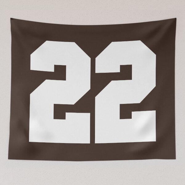 Item preview, 22 Number Cleveland Sports Twenty-Two Brown Jersey designed and sold by HelloFromAja.