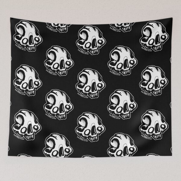 Item preview, Funcy skull black and white vintage style tattoo stuff designed and sold by JoaoOtreze.