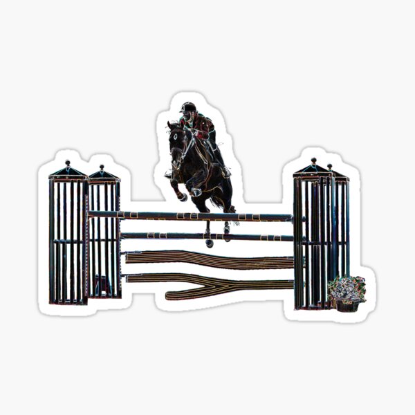 Horse Jumping Sticker