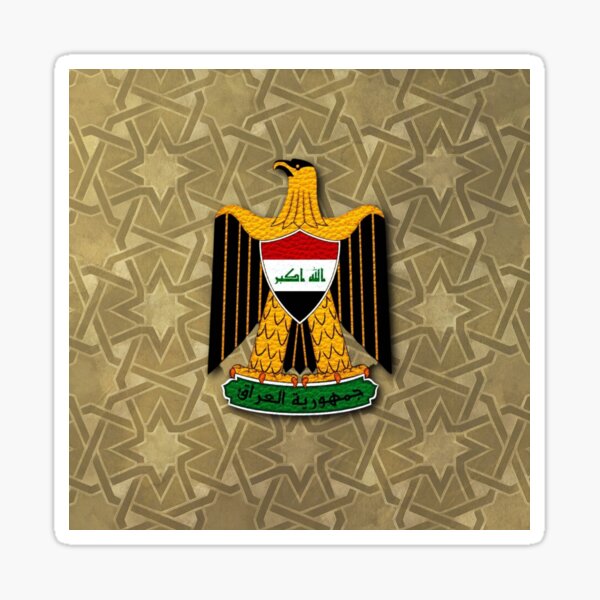 Sticker for Sale mit Irak Adler Flagge von ismailalrawi
