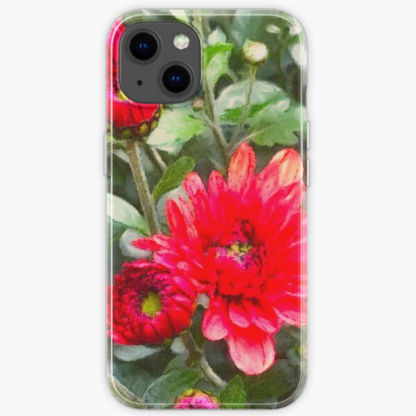 Chrysanthemums Digital Photo Art iPhone Soft Case