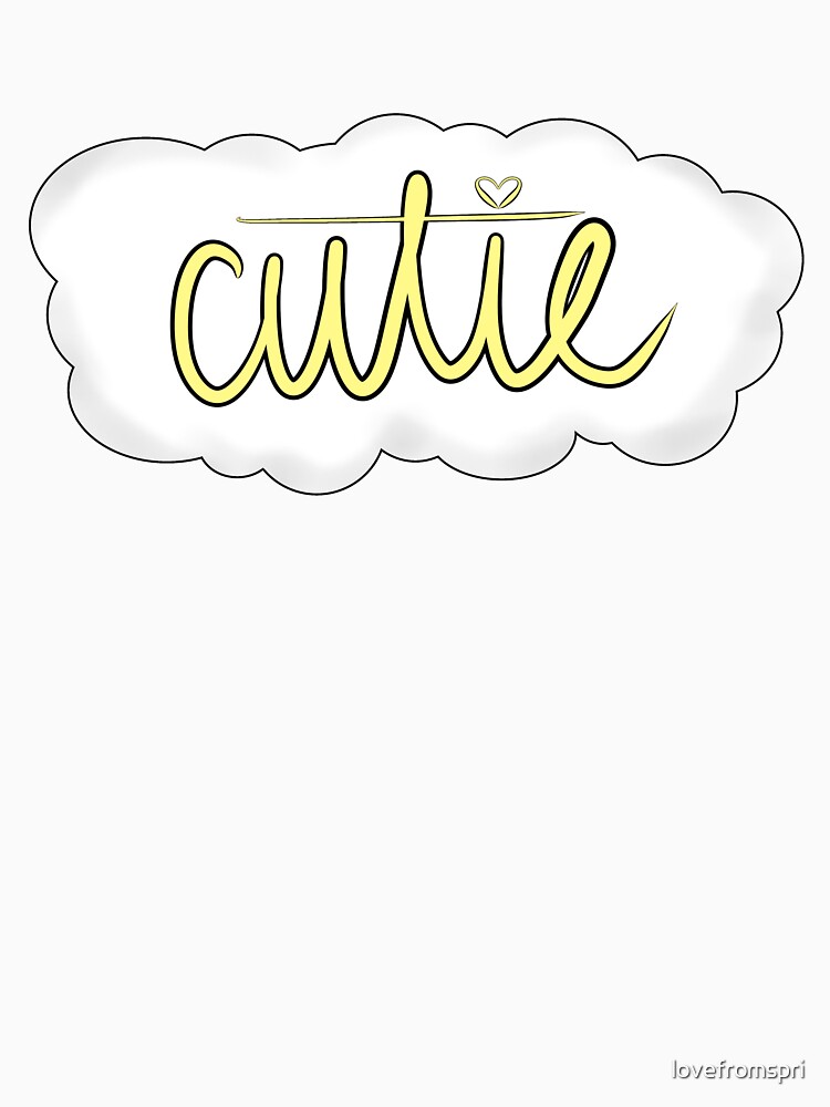 "Cutie Cloud in Pale Yellow" Tshirt for Sale by lovefromspri