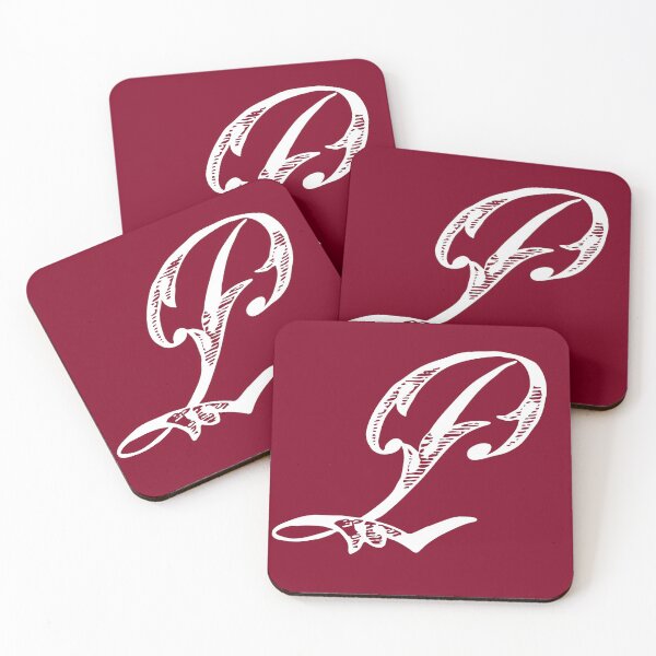 Item preview, Vintage Stylish White Burgundy Red Monogram Letter Q designed and sold by Vintage-TM.