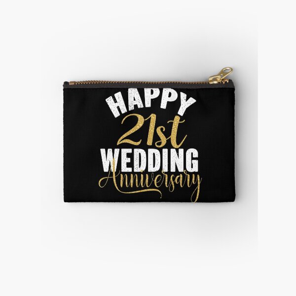 Item preview, Happy 21st Wedding Anniversary Matching Gift For Couples print designed and sold by Grabitees.