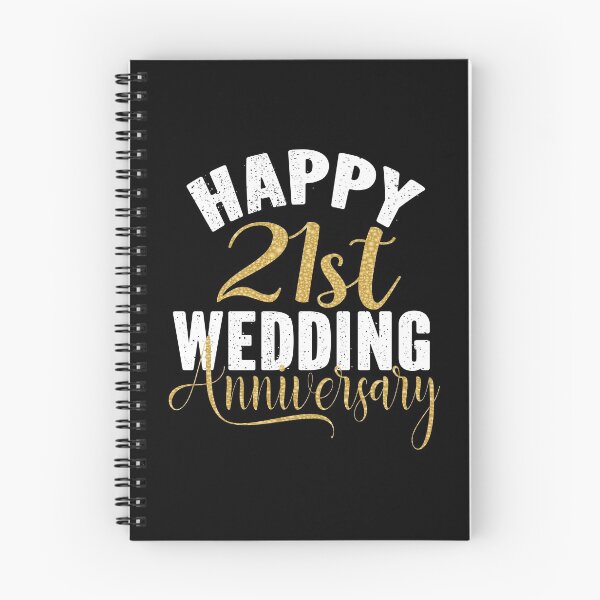 Item preview, Happy 21st Wedding Anniversary Matching Gift For Couples print designed and sold by Grabitees.