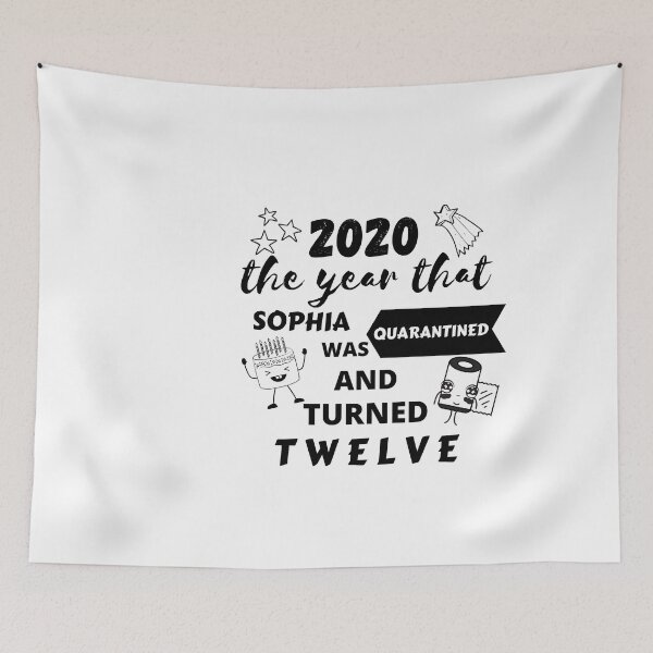 Item preview, 12th Birthday Personalized Sophia GIFT,Quarantine Cake Funny Kawaii Essential T-Shirt    designed and sold by Orgoss.
