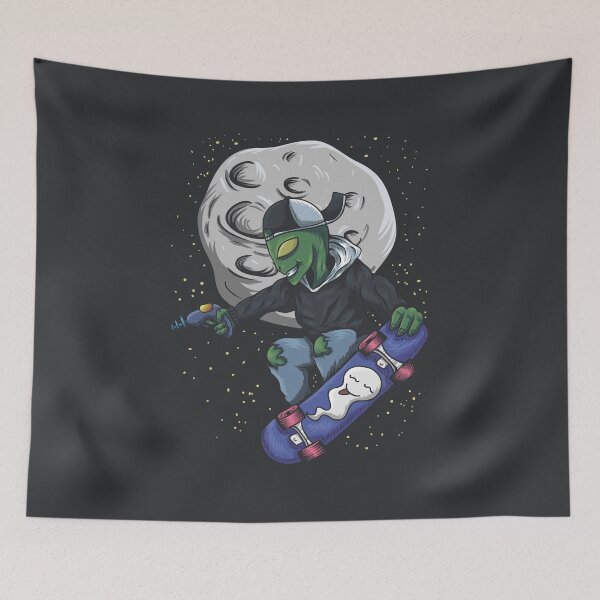 Item preview, Alien Skateboarding designed and sold by wazoosi.