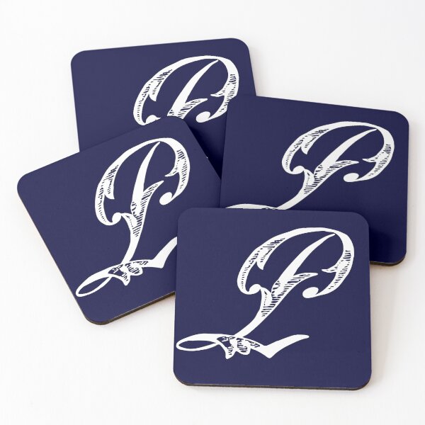 Item preview, Vintage Stylish White Navy Blue Monogram Letter Q designed and sold by Vintage-TM.
