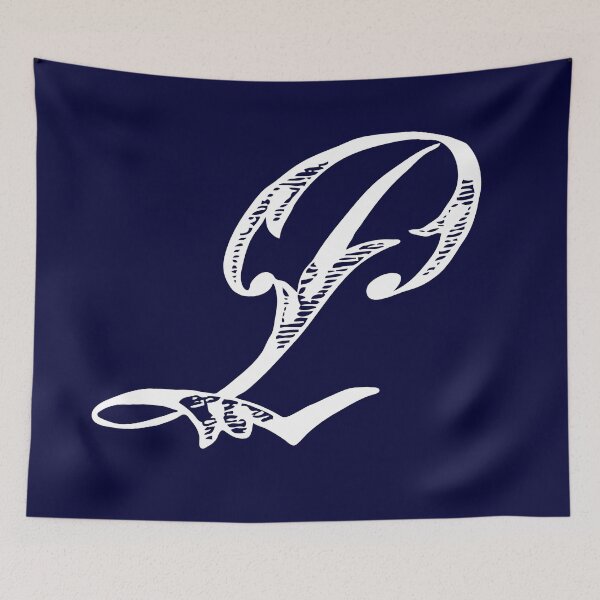 Item preview, Vintage Stylish White Navy Blue Monogram Letter Q designed and sold by Vintage-TM.