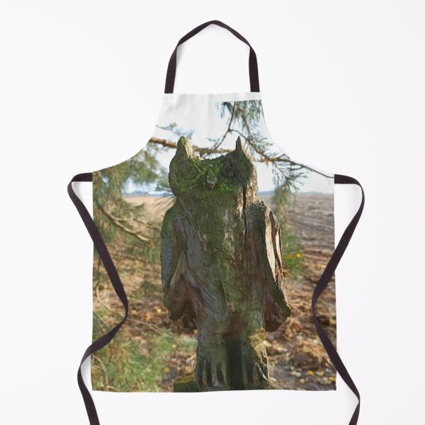 Item preview, Whoot Old Sculpture of an owl carved in a tree trunk photography designed and sold by EllianhPi.