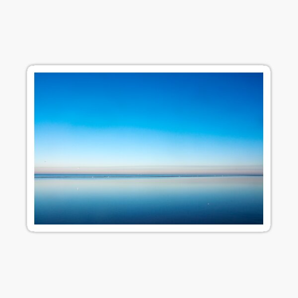 Blue Beach - Horizon Line Sticker