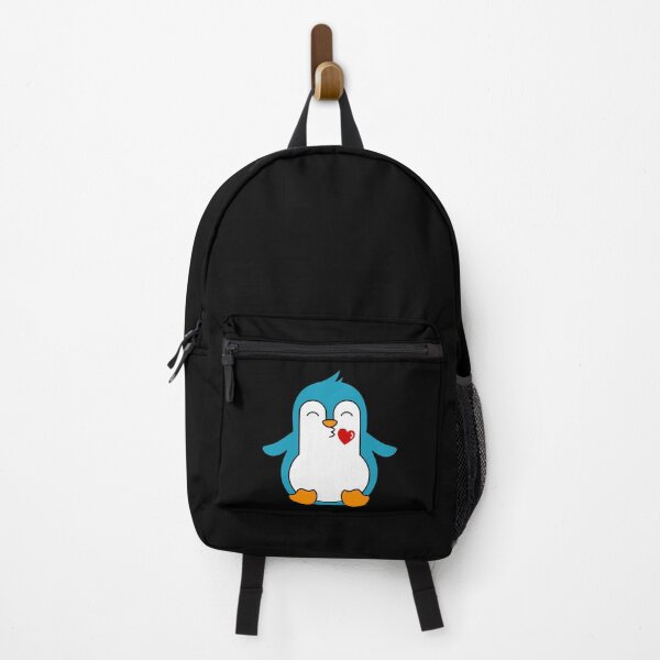 Item preview,  Cute blue penguin sending kisses emoticon.  designed and sold by TashaVector.