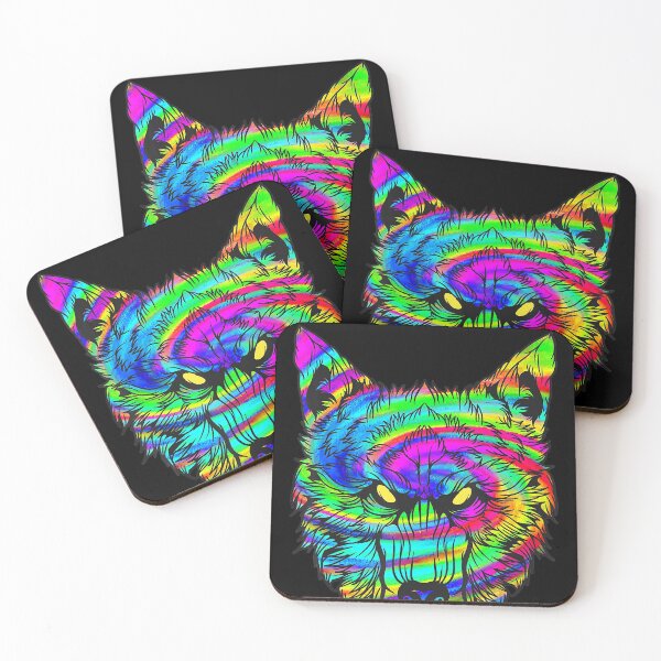 Item preview, Psychedelic Wolf T-Shirt Wolves Hallucinations Trance T-Shirt designed and sold by TylerKay.