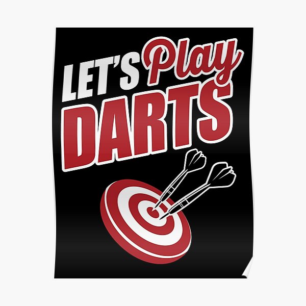 Let's play darts Poster