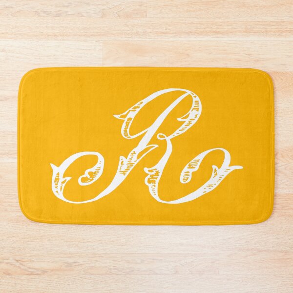 Item preview, Vintage Stylish White Mustard Yellow Monogram Letter R designed and sold by Vintage-TM.