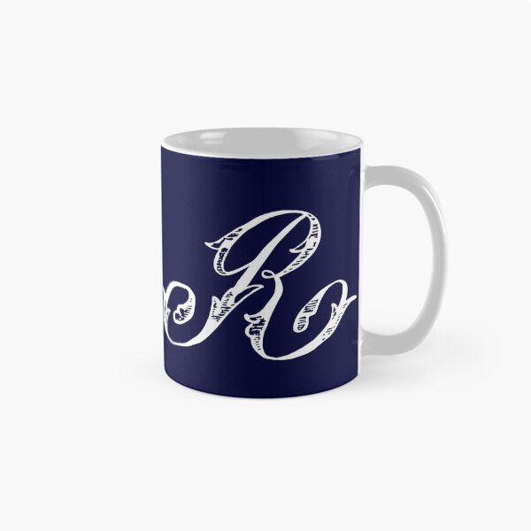 Item preview, Vintage Stylish White Navy Blue Monogram Letter R designed and sold by Vintage-TM.