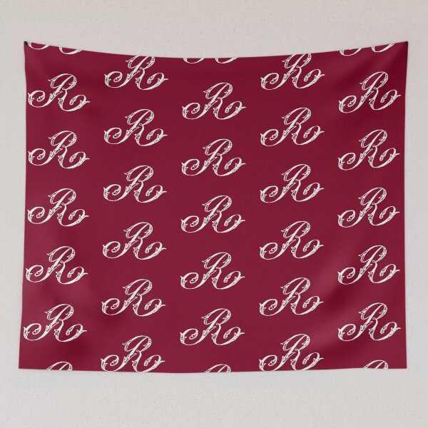 Item preview, Vintage Stylish White Burgundy Red Monogram Letter R designed and sold by Vintage-TM.