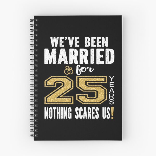 Item preview, We've Been Married For 25 Years Nothing Scares Us Couples print designed and sold by Grabitees.