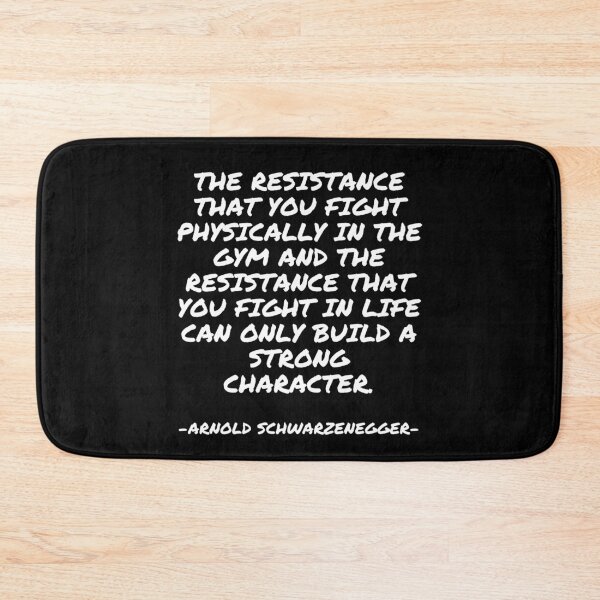 Item preview, Arnold Schwarzenegger -The resistance that you fight physically in the gym designed and sold by appleofyoureye.