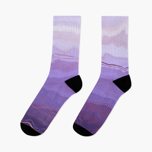 Item preview, Abstract Purple Morning - Dark Purple and Gold designed and sold by Squarebird.