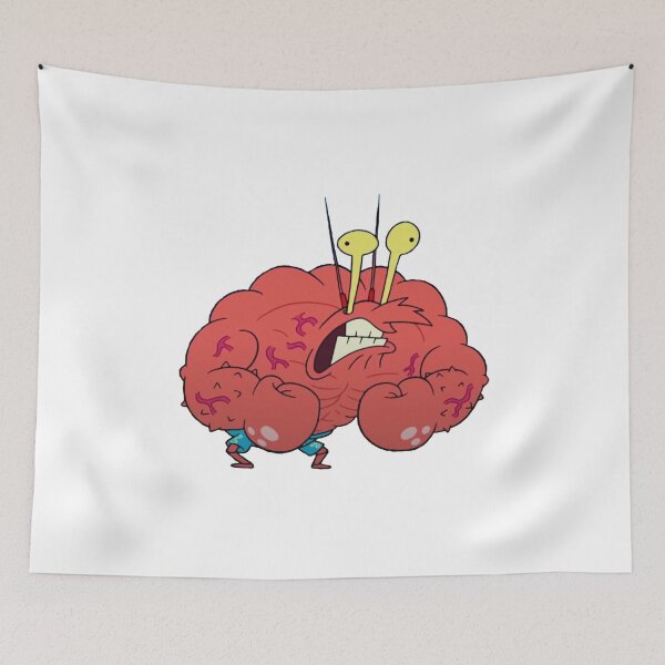 Item preview, Larry the Lobster Flexing Sticker designed and sold by TotalBubble.
