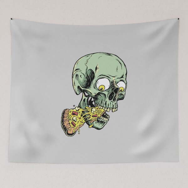 Item preview, Skull eats pizza designed and sold by kamorim.