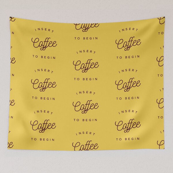 Item preview, Insert Coffee To Begin- Funny Coffee Lover Gift Ideas designed and sold by Sugar-Magnolia.