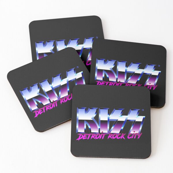 KISS - Detroit Rock City - Chrome Coasters (Set of 4)