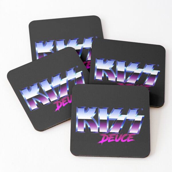 KISS - Deuce - Chrome Coasters (Set of 4)