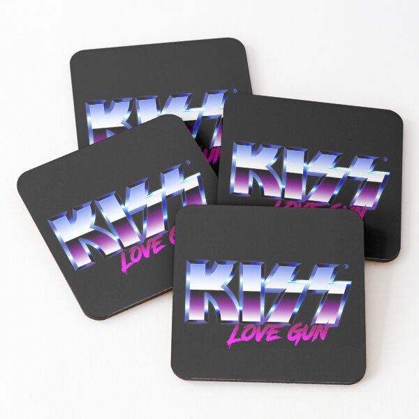 KISS - Love Gun - Chrome Coasters (Set of 4)