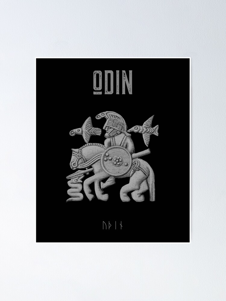 Scandinavian God - Odin Poster for Sale by MyFavorTee