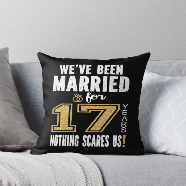 Item preview, We've Been Married For 17 Years Nothing Scares Us Couples print designed and sold by Grabitees.