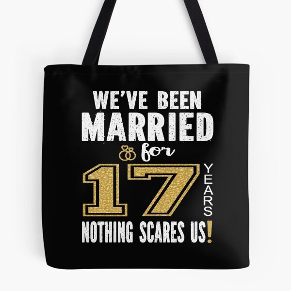 Item preview, We've Been Married For 17 Years Nothing Scares Us Couples print designed and sold by Grabitees.